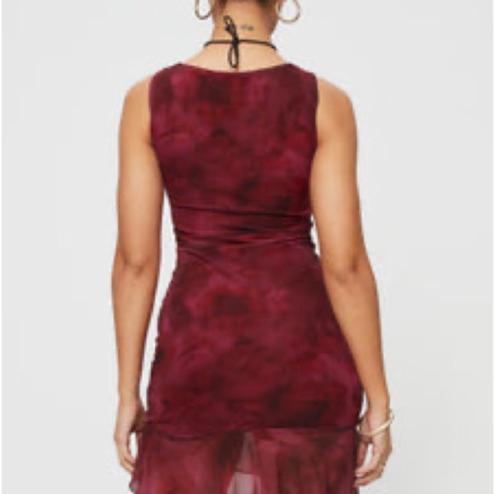 Princess Polly Molita Ruffle Hem Mini Dress NWT
